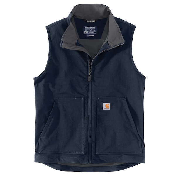 Carhartt Men's OV5535 M Super DuxRlxdFtLW Vest M REG Non-Insulated Relaxed Navy OV5535-M / 105535-I26MREG - main